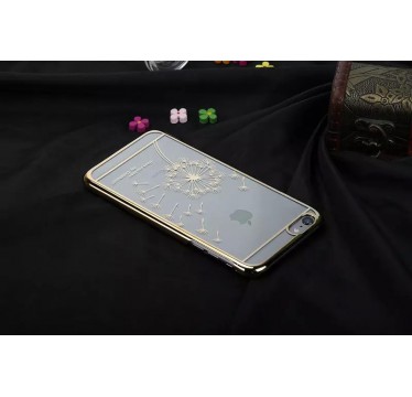 Пластиковый чехол "Одуванчик" золотой для iPhone 6/6s