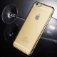 Силиконовый чехол с золотым бампером и стразами для iPhone 5/5s/SE