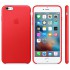Кожаный красный "Apple leather case" для iPhone 7