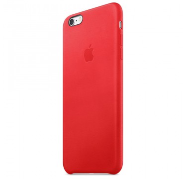 Кожаный красный "Apple leather case" для iPhone 7