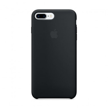 Black Apple silicone case для iPhone 7plus/8plus
